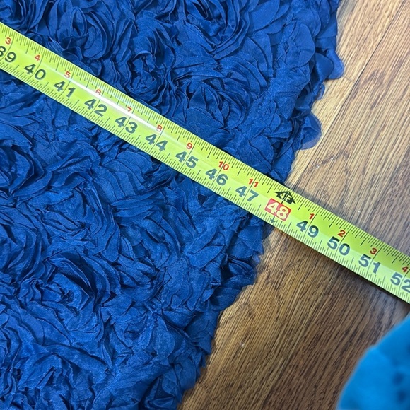 NWT Lulus Enchanting Event Navy Blue Strapless 3D Applique Maxi Dress Size XS - Picture 11 of 13